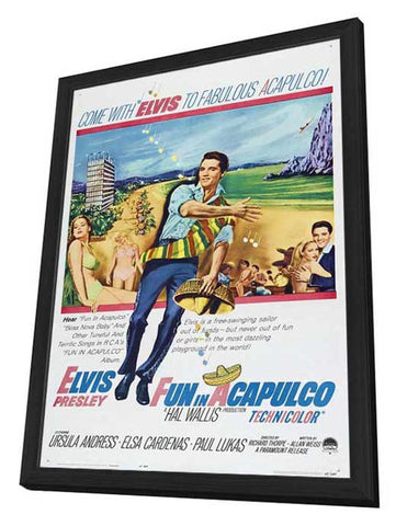Fun in Acapulco 11 x 17 Movie Poster - Style A - in Deluxe Aluminum Frame