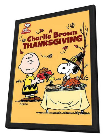 A Charlie Brown Thanksgiving 11 x 17 Movie Poster - Style A - in Deluxe Aluminum Frame