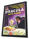Dracula 11 x 17 Retro Book Cover Poster - in Deluxe Aluminum Frame
