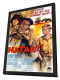Hatari 11 x 17 Movie Poster - German Style A - in Deluxe Aluminum Frame