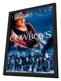 The Cowboys 11 x 17 Movie Poster - Style C - in Deluxe Aluminum Frame