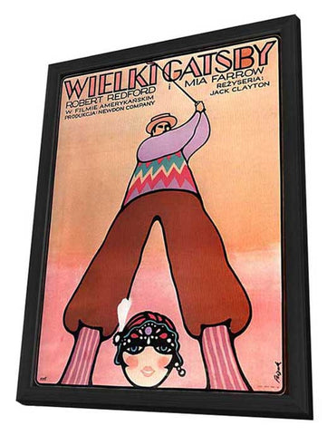 The Great Gatsby 11 x 17 Movie Poster - Polish Style A - in Deluxe Aluminum Frame