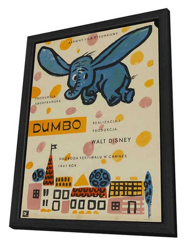 Dumbo 11 x 17 Movie Poster - Polish Style A - in Deluxe Aluminum Frame
