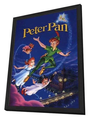 Peter Pan 11 x 17 Movie Poster - Style D - in Deluxe Aluminum Frame