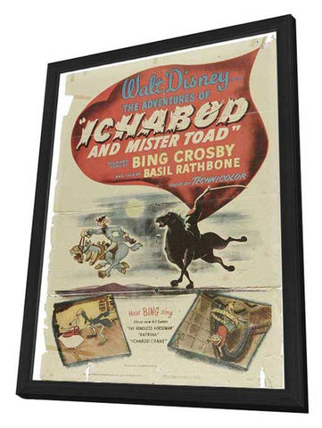 The Adventures of Ichabod and Mr. Toad 11 x 17 Movie Poster - Style A - in Deluxe Aluminum Frame