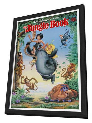 The Jungle Book 11 x 17 Movie Poster - Style A - in Deluxe Aluminum Frame