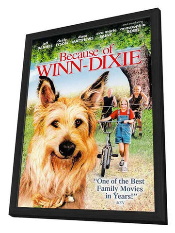 Because of Winn Dixie 11 x 17 Movie Poster - Style D - in Deluxe Aluminum Frame