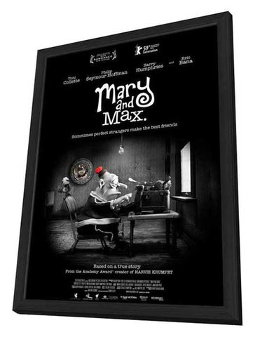 Mary and Max 11 x 17 Movie Poster - Style A - in Deluxe Aluminum Frame