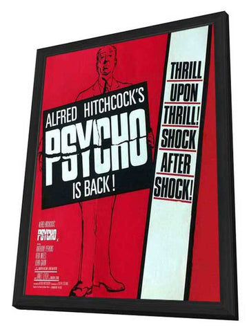 Psycho 11 x 17 Movie Poster - Style B - in Deluxe Aluminum Frame