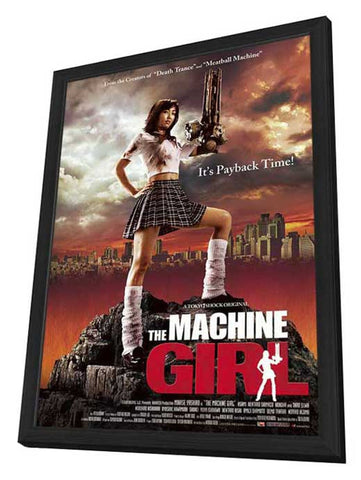 The Machine Girl 11 x 17 Movie Poster - Style B - in Deluxe Aluminum Frame