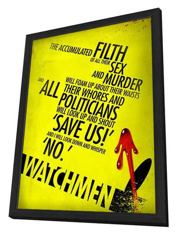 Watchmen 11 x 17 Poster - Style AN - in Deluxe Aluminum Frame
