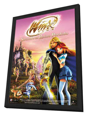 Winx Club: The Secret of the Lost Kingdom 11 x 17 Movie Poster - Italian Style A - in Deluxe Wood Frame