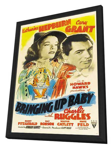 Bringing Up Baby 11 x 17 Movie Poster - Style D - in Deluxe Aluminum Frame