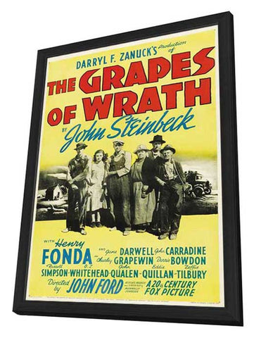The Grapes of Wrath 11 x 17 Movie Poster - Style D - in Deluxe Aluminum Frame