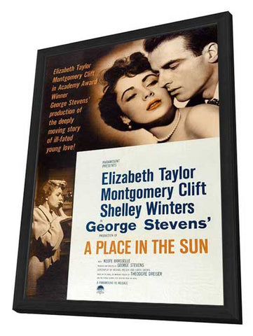 A Place in the Sun 11 x 17 Movie Poster - Style A - in Deluxe Aluminum Frame