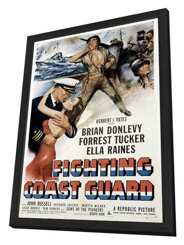 Fighting Coast Guard 11 x 17 Movie Poster - Style A - in Deluxe Aluminum Frame