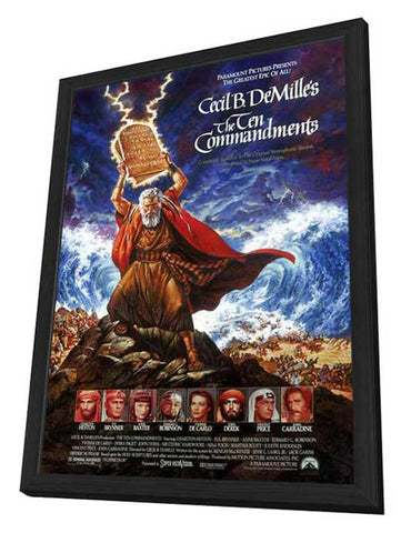 The Ten Commandments 11 x 17 Movie Poster - Style D - in Deluxe Aluminum Frame
