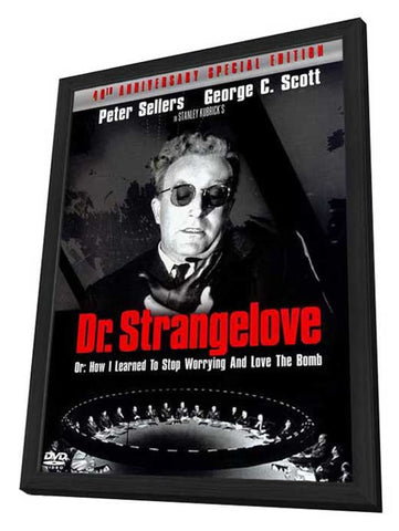 Dr. Strangelove or: How I Learned to Stop Worrying and Love the Bomb 11 x 17 Movie Poster - Style C - in Deluxe Aluminum Frame