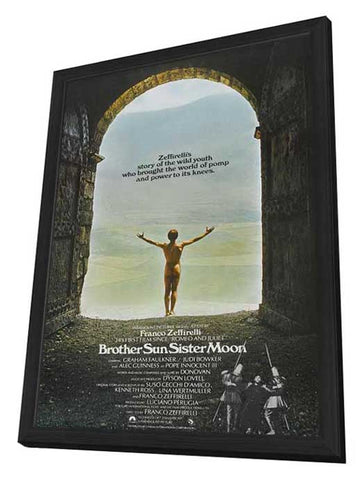 Brother Sun, Sister Moon 11 x 17 Movie Poster - UK Style A - in Deluxe Aluminum Frame
