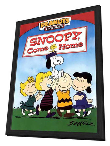 Snoopy Come Home 11 x 17 Movie Poster - Style A - in Deluxe Aluminum Frame