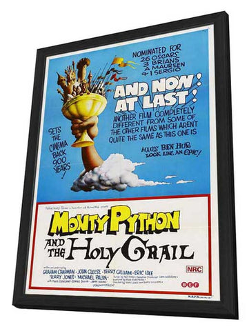 Monty Python and the Holy Grail 11 x 17 Movie Poster - Australian Style A - in Deluxe Aluminum Frame