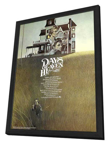 Days of Heaven 11 x 17 Movie Poster - UK Style A - in Deluxe Aluminum Frame