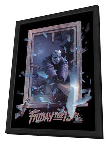 Friday the 13th Part 3 11 x 17 Movie Poster - Style C - in Deluxe Aluminum Frame