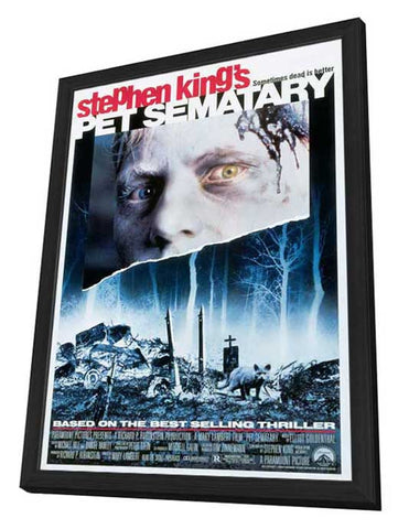 Pet Sematary 11 x 17 Movie Poster - Style B - in Deluxe Aluminum Frame