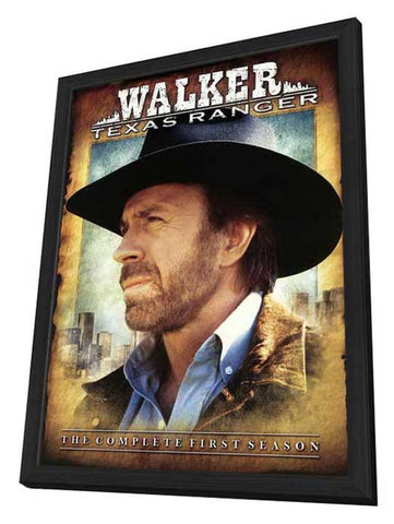 Walker, Texas Ranger 11 x 17 TV Poster - Style A - in Deluxe Aluminum Frame