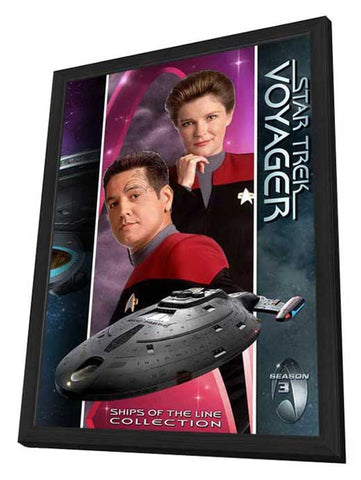 Star Trek: Voyager 11 x 17 TV Poster - Style T - in Deluxe Aluminum Frame