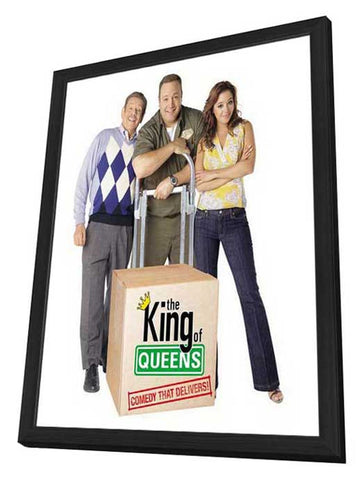The King of Queens 11 x 17 TV Poster - Style D - in Deluxe Aluminum Frame