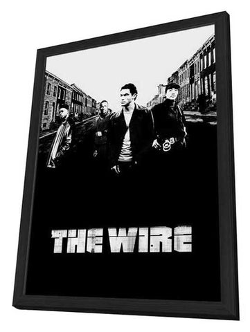 The Wire 11 x 17 TV Poster - Style K - in Deluxe Aluminum Frame