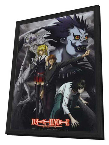Death Note 11 x 17 Movie Poster - Japanese Style D - in Deluxe Wood Frame