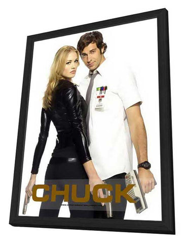 Chuck (TV) 11 x 17 TV Poster - Style C - in Deluxe Aluminum Frame
