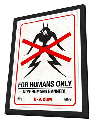 District 9 11 x 17 Movie Poster - Style D - in Deluxe Aluminum Frame
