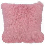 ArtFuzz Pretty 'n Pink Tibetan Lamb Pillow