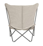 ArtFuzz Lounge Chair - Titane Steel Frame - Latte Hedona Fabric