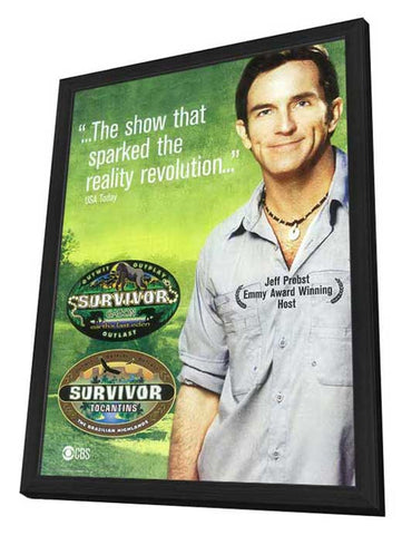 Survivor 11 x 17 TV Poster - Style B - in Deluxe Aluminum Frame