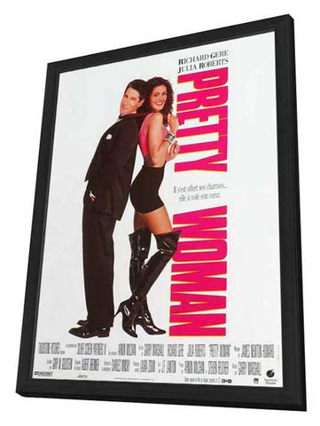 Pretty Woman 11 x 17 Movie Poster - French Style A - in Deluxe Aluminum Frame