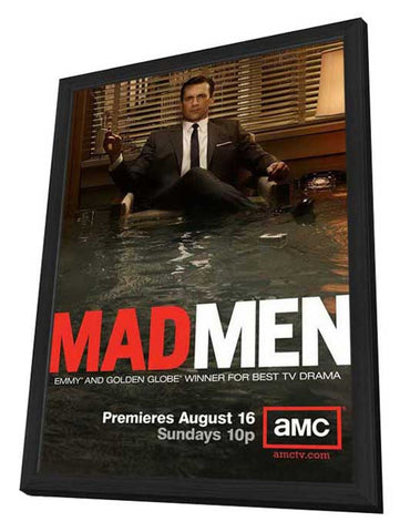 Mad Men (TV) 11 x 17 TV Poster - Style J - in Deluxe Aluminum Frame