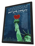 New York, I Love You 11 x 17 Movie Poster - Style A - in Deluxe Aluminum Frame