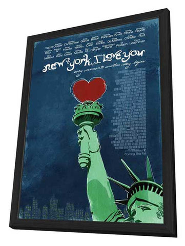 New York, I Love You 11 x 17 Movie Poster - Style A - in Deluxe Aluminum Frame