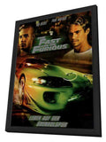 The Fast and the Furious 11 x 17 Movie Poster - German Style A - in Deluxe Aluminum Frame