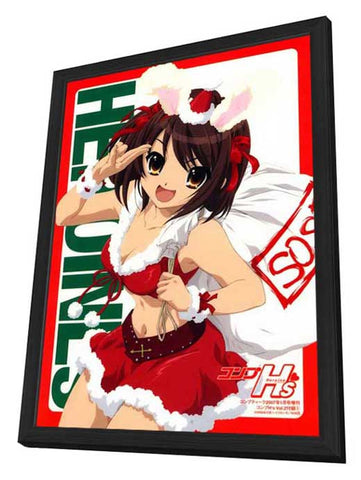 The Melancholy of Haruhi Suzumiya (TV) 11 x 17 Movie Poster - Japanese Style A - in Deluxe Aluminum Frame