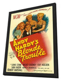 Andy Hardy's Blonde Trouble 11 x 17 Movie Poster - Style A - in Deluxe Aluminum Frame