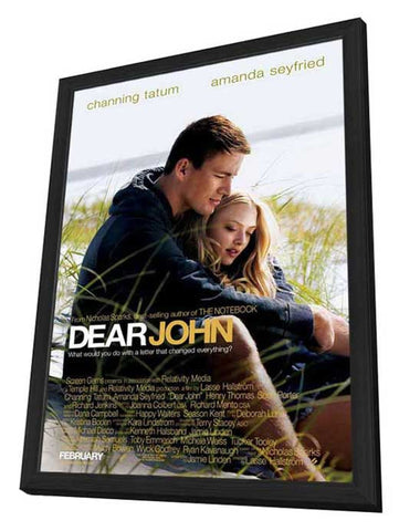 Dear John 11 x 17 Movie Poster - Style A - in Deluxe Aluminum Frame