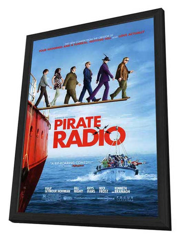 Pirate Radio 11 x 17 Movie Poster - Style A - in Deluxe Aluminum Frame