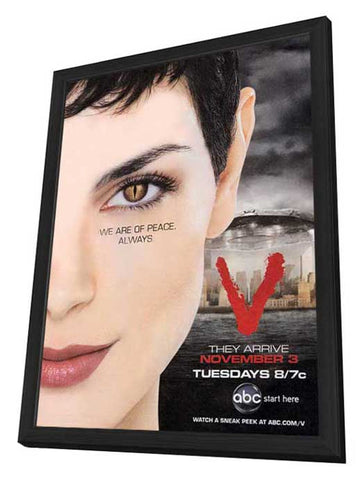 V (TV) 11 x 17 TV Poster - Style A - in Deluxe Aluminum Frame