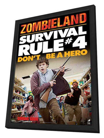 Zombieland 11 x 17 Movie Poster - Style D - in Deluxe Aluminum Frame