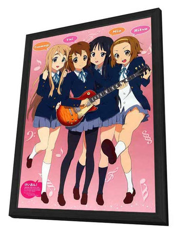K-On! (TV) 11 x 17 TV Poster - Japanese Style D - in Deluxe Aluminum Frame